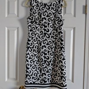 Black and White Sheath Dress